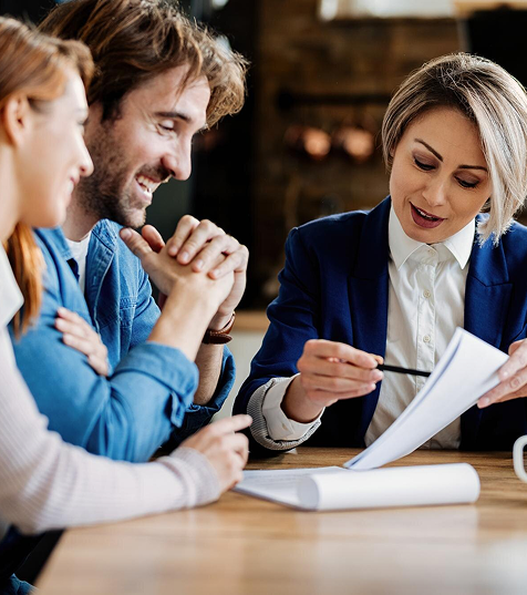 Financial advisors discussing